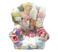 Jongyumo Sacco di fagioli per animali, in PVC trasparente, senza peluche, con cerniera, durevole, per la pulizia della cameretta dei bambini, per la cameretta dei bambini, per la cameretta dei bambini