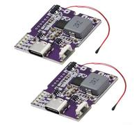 Jonikuper 22.5W Veloce Ricarica Modulo Banca di Potere con PD3.0 Per QC4+Supporto per 3.7V 21700 Batterie, Display Digitale, Uscita 5A, Ingresso/Uscita (C Lamp display)