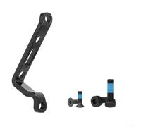 Jonikuper Adattatore per montaggio pinza freno - Post Mount a Flat Mount Conversion Seat per freni a disco da 160 mm e 180 mm, per lega di alluminio lavorata CNC, nero (160 mm)