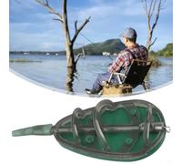 Jonikuper Alimentatore in linea per pesca alla carpa, gamma di peso 20-100 g, design a base piatta per una migliore distanza e precisione di lancio, strumento terminale in plastica con (70 g)