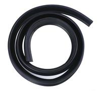 Jonikuper Barriera pieghevole per doccia, vasca da bagno e lavandino, striscia flessibile in gomma TPE senza tracce, lunghezza 2 m, su misura, impermeabile e facile da pulire, colore bianco (nero)