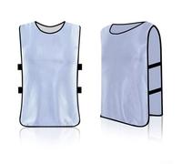 Jonikuper Bavaglini sportivi per bambini, in poliestere traspirante, a rete, vestibilità larga, ad asciugatura rapida, per calcio, basket, rugby, pallavolo, squadre di allenamento, 35 x 56 cm, blu (10