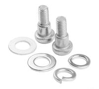 Jonikuper Bullone Fisso Ruota Posteriore per Scooter Elettrico Xiaomi/Pro - Coppia Viti Metalliche, Argento, 21,7 x 11,7 mm, Temprato per una maggiore durata e resistenza