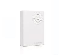 Jonikuper Campanello elettronico Ding-Dong cablato per sistemi di campanelli da 12 V con controllo di accesso a 4 fili, design bianco compatto per uso domestico e ufficio (versione con cablaggio 12 V)