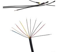 Jonikuper Cavo connettore impermeabile Ebike a 5 linee di integrazione per faro elettrico, display, acceleratore e freno, alloggiamento ABS a 10 poli con anima in rame,