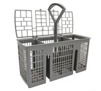 Jonikuper Cestello portaposate per Bauknecht, Neff, Hotpoint, Gaggenau, Gorenje, lavastoviglie per - sostituisce 418280, 489464 per - plastica grigia con