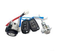 Jonikuper Chiave a cilindro per serratura compatibile con accensione - Ricambio compatibile con Elantra 2015-2020 - OEM 81905-F0500 - Include 2 chiavi, nero e argento