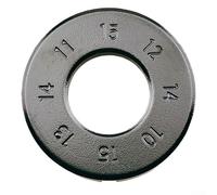 Jonikuper Chiave per raggi a 8 vie per manutenzione cerchioni, in acciaio al carbonio temprato cromato, per attrezzi da bici, compatibile con raggi 10-15G, 40 x 40 x 11 mm