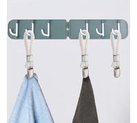 Jonikuper Clip per asciugamani in corda di cotone con gancio in metallo antiruggine per cucina e bagno, confezione da 4/8/12 pezzi, colore beige, non richiede cuciture (8 pezzi)