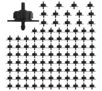 Jonikuper Confezione da 100 gocciolatori compensatori di pressione per irrigazione da giardino, portate 2L/H, 4L/H, 8L/H con connessione da 4 mm, gocciolatori per prato, fiori (4L)