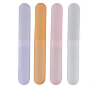 Jonikuper Confezione da 4 custodie da viaggio per spazzolini manuali ed elettrici, supporto antipolvere portatile con angoli arrotondati, si adatta in valigia, zaino