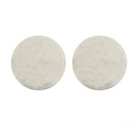 Jonikuper Coperta per camino, fibra CMS, resistente alle alte temperature, per un migliore controllo della fiamma, per bruciatori a bioetanolo, 8,6 x 1,2 cm, colore bianco (2 pezzi)