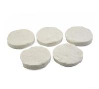Jonikuper Coperta per camino, fibra CMS, resistente alle alte temperature, per un migliore controllo della fiamma, per bruciatori a bioetanolo, 8,6 x 1,2 cm, bianco (5 pezzi)