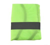 Jonikuper Copertura antipioggia pieghevole per zaino con striscia riflettente di sicurezza, impermeabile, in tessuto Oxford, per viaggi all'aperto, escursionismo, 10-70 L (giallo-verde) (S(18-30 L)