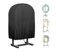 Jonikuper Copertura per carrello avvolgitubo da giardino, resistente e impermeabile, orlo elastico regolabile per la maggior parte dei carrelli retrattili e fissi fino a 60 cm di passo (61 x 25,4 x 61