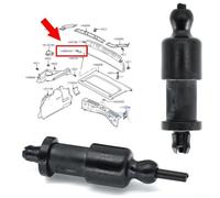 Jonikuper Copertura per manopola CA in alluminio nero per console centrale, set da 2 pezzi