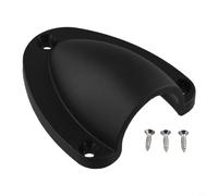 Jonikuper Copertura per sfiato cavi in nylon per applicazioni nautiche e vele, resistente alle intemperie e apertura a prova di spruzzi, bianco o (nero) (piccolo)