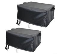 Jonikuper Copertura protettiva per forno per pizza da esterno, con coulisse inferiore regolabile e maniglie laterali, per forno a gas Cozze 90347 da 17 pollici, nero (62 x 62 x 28 cm)