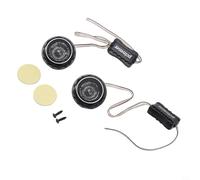 Jonikuper Coppia di tweeter a cupola per autoradio, 140 W, ad alta frequenza, 4Ω, in metallo e plastica, con crossover integrato, per auto, modello T280