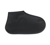 Jonikuper Copriscarpe impermeabile in silicone per condizioni di pioggia all'aperto, protezione suola antiscivolo compatibile con taglie S/M/L, copertura per bagagliaio riciclabile (nero) (S)