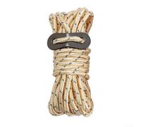 Jonikuper Corda antivento riflettente da 4 mm con fibbia di regolazione per tende, rifugi e campeggio, corda antivento da 4 m con clip in lega di alluminio, corda in nylon poliestere in 9 colori (kaki