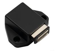 Jonikuper Fermaporta a doppia apertura per armadietto, in acciaio inox e ABS, chiusura magnetica con forte aspirazione, resistente meccanismo a molla, design senza maniglia (singolo)