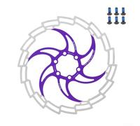 Jonikuper Freno a disco in acciaio inox da 180 mm con montaggio standard a 6 fori e 6 bulloni, forti prestazioni di dissipazione del calore, compatibile con la maggior parte dei freni da montagna e da