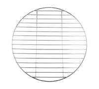 Jonikuper Griglia rotonda in acciaio inox per barbecue, griglia da campeggio, griglia per barbecue all'aperto, per lavori su pellet, griglia a gas a carbone (45 cm)