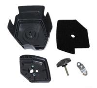 Jonikuper Gruppo filtro aria per tosaerba TJ53E e TJ45E e motori per trapano a terra, fondo filtro in plastica nera con efficiente, 1 set (TJ45)