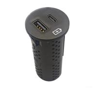 Jonikuper Hub di ricarica compatibile con modelli 2021-2022 - Sostituzione della console centrale in ABS nero con numero OEM LU5T-19J211 compatibile con compatibile con Bronco Explorer Escape