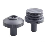 Jonikuper Kit di connessione per presa di ingresso piscina, per tubo flessibile da 32 mm compatibile con Intex, connettore filtro da 3,2 cm, ugello a getto per parti per piscina