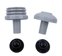 Jonikuper Kit di connettori con ugello di ingresso per piscina, 32 mm, con ugello a getto, filtro a griglia, parti di ricambio per piscine fuori terra Intex (nero)