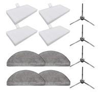 Jonikuper Kit di ricambio per spazzola laterale e filtro per Lydsto R1, Edge R1D, Edge Eve RookS, MiWhole M9 Lite, compatibile con 4 panni mocio