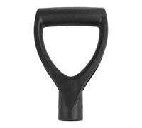 Jonikuper Manico di ricambio in plastica a D per pala, vanga e forcella, nero, lunghezza 18 cm, diametro interno 3 cm, compatibile con alberi standard per attrezzi da giardino