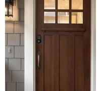 Jonikuper Maniglia per porta antica in lega di alluminio a vista per porte in legno e porte scorrevoli, design push-pull in marrone caffè, bronzo rosso o bronzo (bronzo rosso, 282 mm)