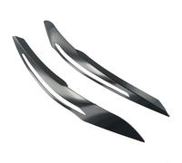 Jonikuper Mascherina per fari anteriori per BMW Serie 1 F20 F21 Pre LCI Hatchback 2011-2014, in fibra di carbonio, colore nero, materiale ABS, modanature esterne