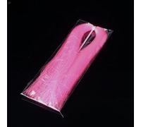 Jonikuper Materiale per la realizzazione di esche a mosca in nylon intrecciato con cristalli, 26 cm, accessorio da pesca duraturo per decorazione con mosche e artigianato con esche (rosa)