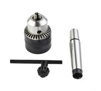 Jonikuper Mini tornio in metallo trapano mandrino strumento MT2 per albero conico Morse capacità contropunta 5/64-1/2 "con chiave per lavorazione di precisione