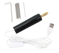 Jonikuper Mini trapano elettrico USB con potenza di 10 W e 8500 giri/min per legno, plastica, incisione PCB e rettifica - Include 13 punte da trapano (0,1 mm - 0,9 mm) e chiave (SKU)