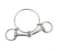 Jonikuper Morso per cavalli, in acciaio inox, per equitazione inglese, lucidata e funzionale, lunghezza 12,5 cm e peso 400 g