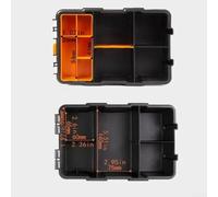 Jonikuper Organizer per cassetta degli attrezzi in plastica PP con divisori regolabili per parti hardware e viti, scatola portaoggetti di grande capacità per elettricisti e fai da te (S)