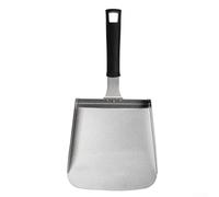 Jonikuper Pala per alimenti in acciaio inox per piastre e griglie, capacità di 5 tazze, strumento per barbecue, per capovolgere, girare e servire, lavabile in lavastoviglie