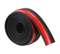 Jonikuper Paraurti anteriore per auto, spoiler per paraurti anteriore, 2,5 m, in gomma, montaggio per auto, camion e SUV, nero