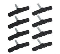 Jonikuper Pastiglie freno per freni a V, filettatura da 55 mm, compatibili con bici da strada ed elettriche, confezione da 4 ganasce freno in gomma nera (8 pezzi)