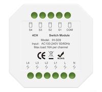 Jonikuper Per 3.0 Smart Switch Module 16A Controllo del carico tramite App Remote Management Assistenti Vocali, Supporto Controllo Gruppo, Conto Alla Rovescia Power State Memoria (Zig-bee 4 on)