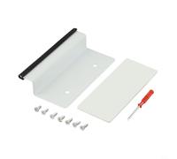 Jonikuper Piedino per cassetti della spazzatura, senza contatto, per aprire le porte dell'armadio, con design sottile da 2 cm, per uso sotto l'armadio, ferro (bianco)