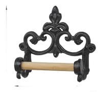 Jonikuper Porta fazzoletti in ferro vintage per bagno o cucina, organizer da parete con design rustico, 19,5 x 9,5 x 11 cm (diametro)