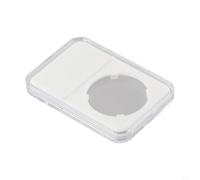 Jonikuper Portamonete da 38 mm per riporre monete, in acrilico trasparente con chiusura sicura, 84,5 x 59 x 8,5 mm, 1 confezione