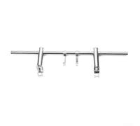 Jonikuper Portasciugamani per termosifone da bagno, resistente in acciaio inox, design con spaziatura regolabile, gancio per riscaldamento domestico (50 cm)