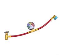 Jonikuper R1234YF, kit di riempimento per aria condizionata dell'auto, tubo di riempimento laterale a bassa pressione con manometro in ottone, 100 psi, Y50 mm, kit di riparazione per aria condizionata